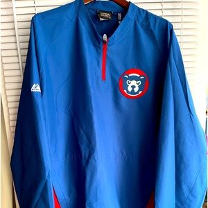 Chicago Cubs 1/4 Zip Angry Cub Wind breaker